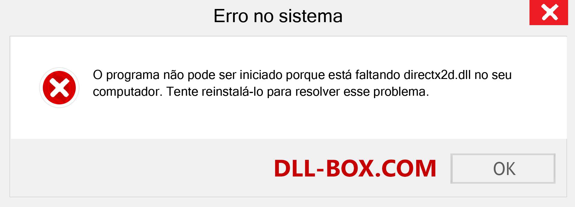 Arquivo directx2d.dll ausente ?. Download para Windows 7, 8, 10 - Correção de erro ausente directx2d dll no Windows, fotos, imagens